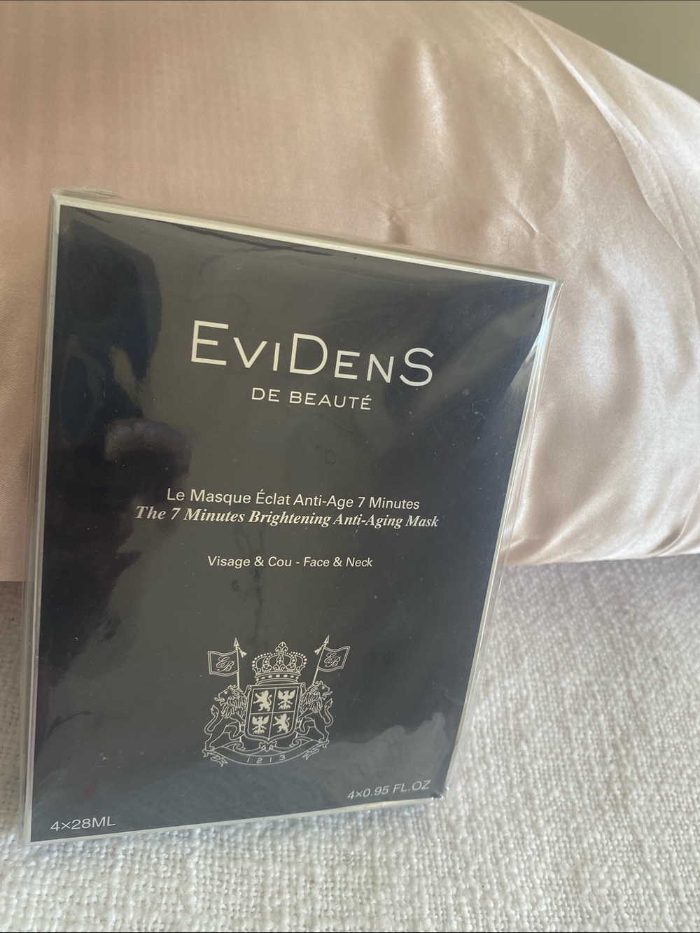 NIB EviDenS de Beauté The 7 Minutes Brightening Anti-Aging Mask (4-Pack)